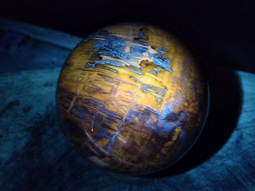 Polished Large Red Podocarpus Petrified Wood Sphere x 1 From Mahajanga, Madagascar - Toprock Gemstones and Minerals 