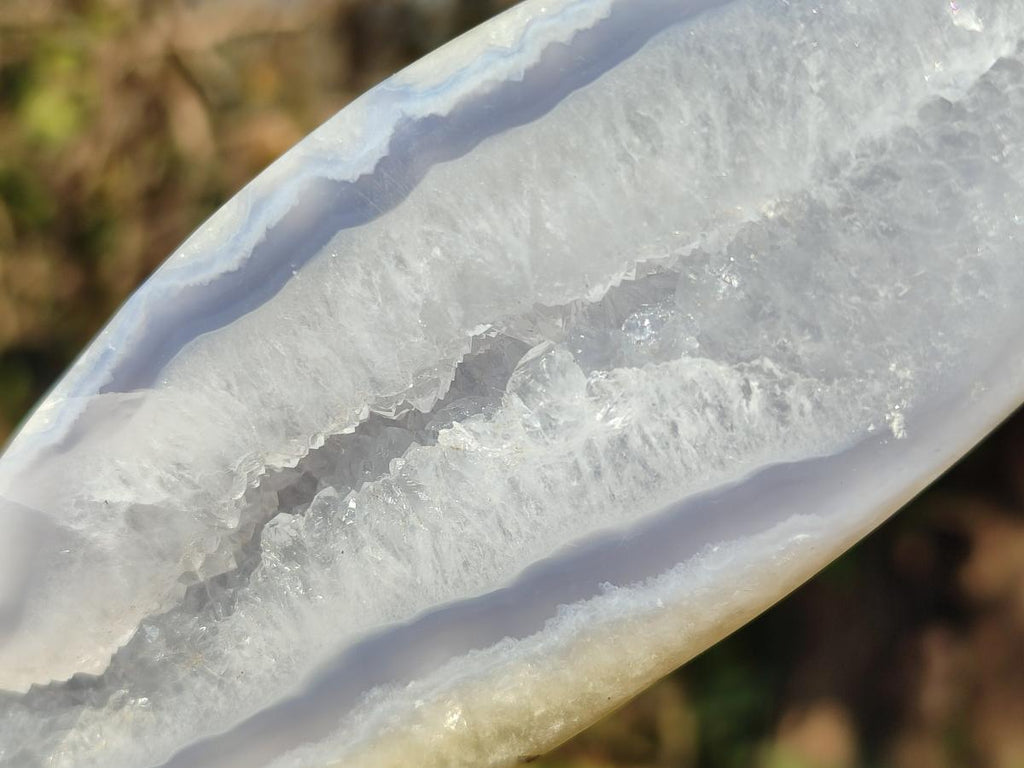 Polished Blue Lace Agate Free Forms x 4 From Nsanje, Malawi - Toprock Gemstones and Minerals 
