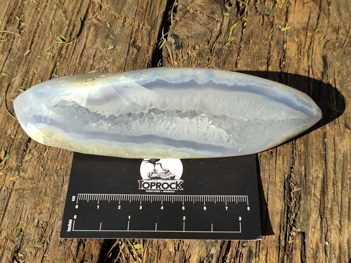 Polished Blue Lace Agate Free Forms x 4 From Nsanje, Malawi - Toprock Gemstones and Minerals 