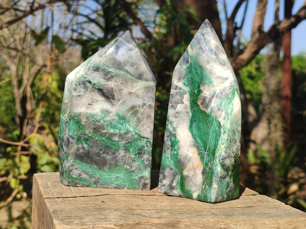 Polished Buddstone Display Crystals x 2 From Swaziland - Toprock Gemstones and Minerals 