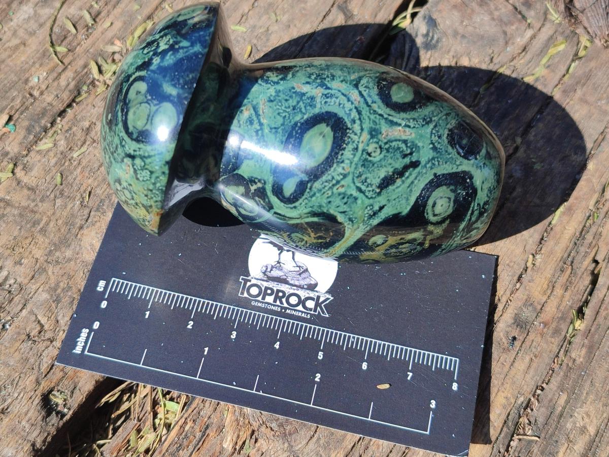 Polished Stromatolite "Kambaba Jasper" Mushrooms x 12 From Katsepy, Madagascar - Toprock Gemstones and Minerals 