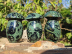 Polished Stromatolite "Kambaba Jasper" Mushrooms x 12 From Katsepy, Madagascar - Toprock Gemstones and Minerals 