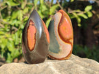 Polished Small Polychrome Jasper Flames x 12 From NW Coast, Madagascar - Toprock Gemstones and Minerals 