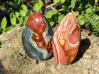 Polished Small Polychrome Jasper Flames x 12 From NW Coast, Madagascar - Toprock Gemstones and Minerals 