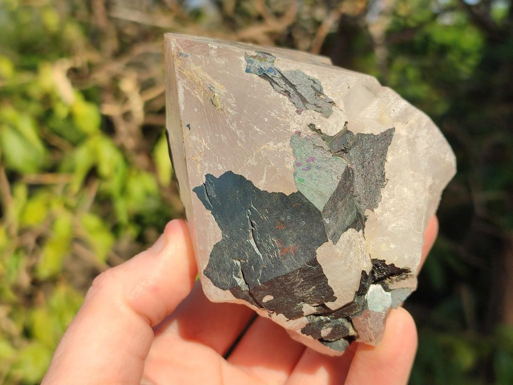 Natural Mixed Candle Quartz and Blacknite Clusters x 4 From Antsirabe, Madagascar - Toprock Gemstones and Minerals 