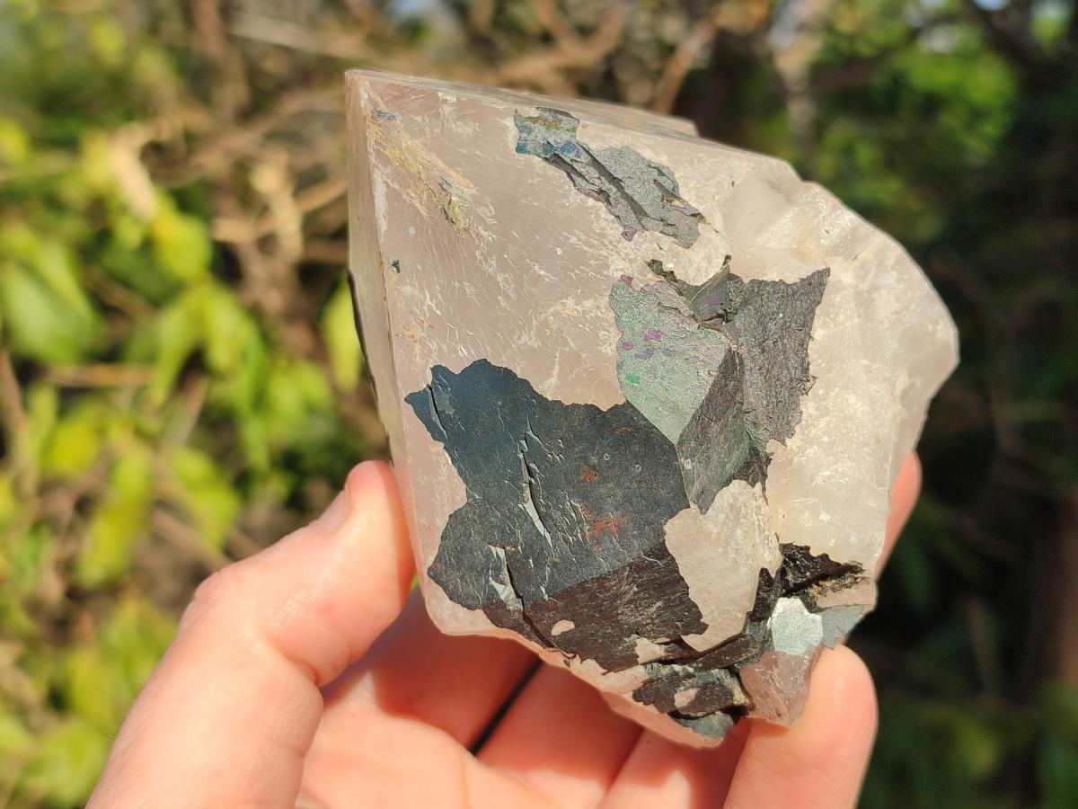 Natural Mixed Candle Quartz and Blacknite Clusters x 4 From Antsirabe, Madagascar - Toprock Gemstones and Minerals 
