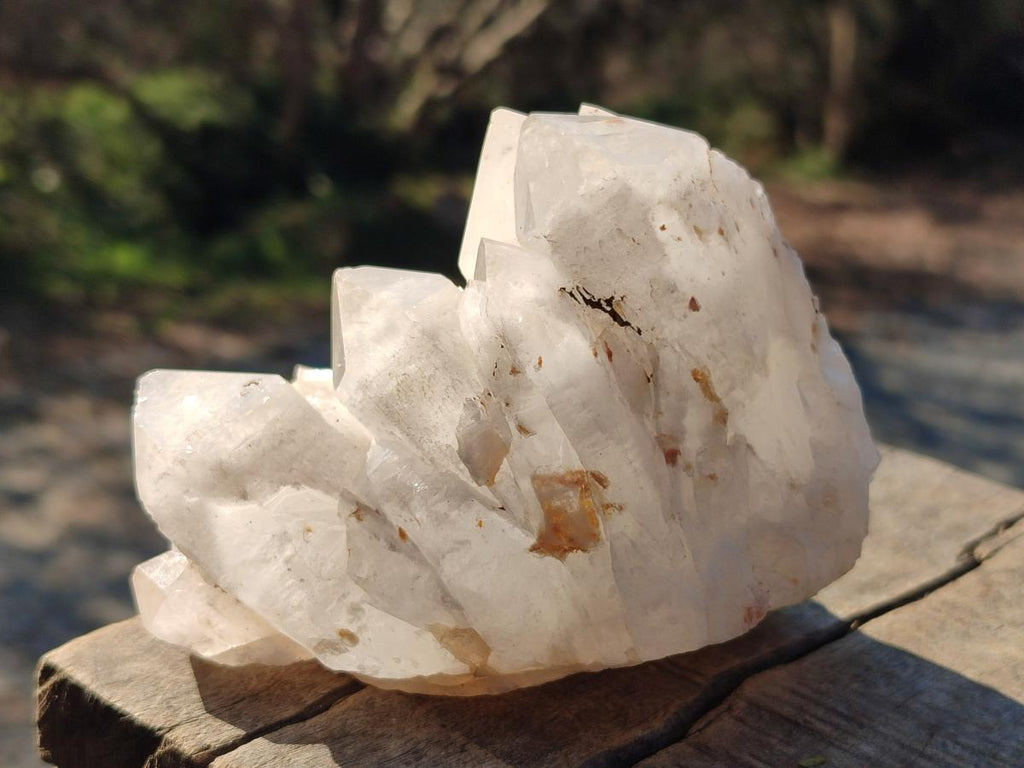 Natural Mixed Candle Quartz and Blacknite Clusters x 4 From Antsirabe, Madagascar - Toprock Gemstones and Minerals 