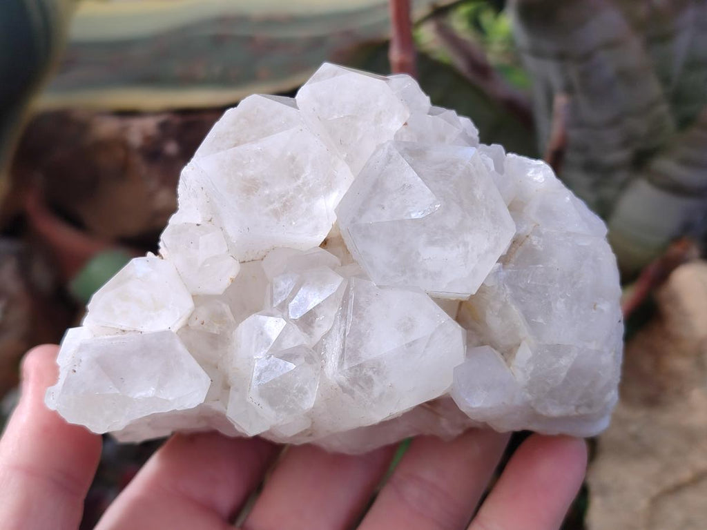 Natural Mixed Candle Quartz and Blacknite Clusters x 4 From Antsirabe, Madagascar - Toprock Gemstones and Minerals 