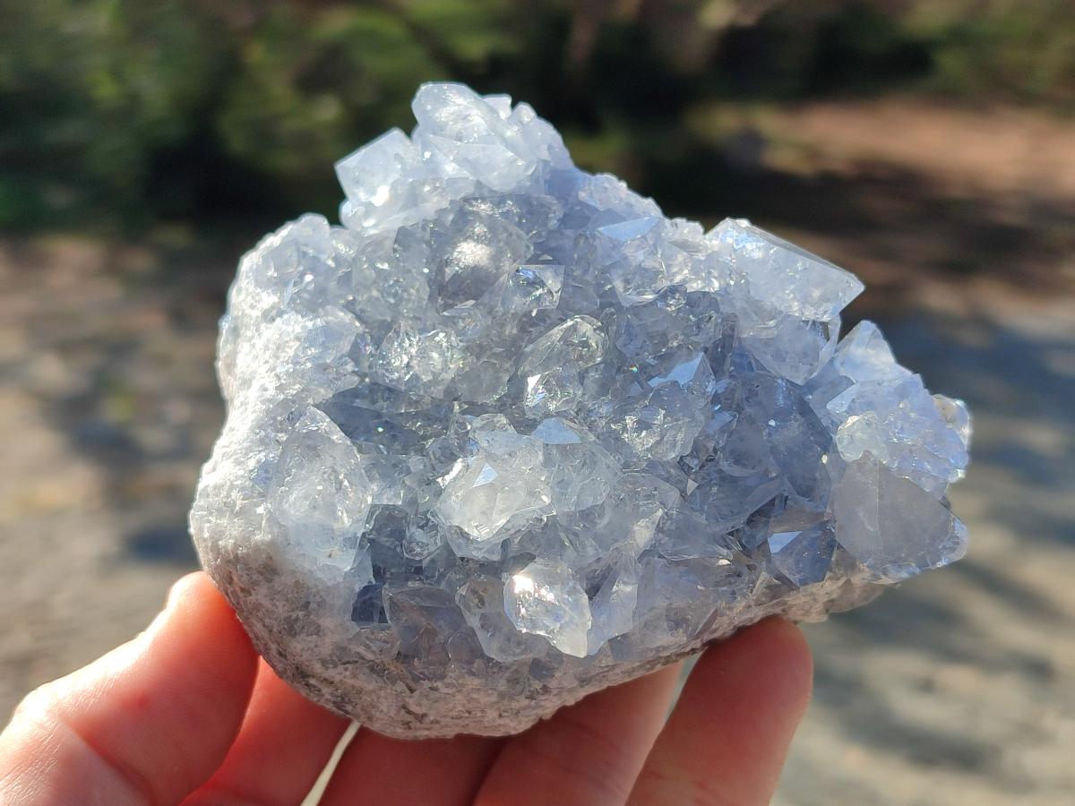 Natural Blue Celestite Specimens x 3 From Sakoany, Madagascar - Toprock Gemstones and Minerals 