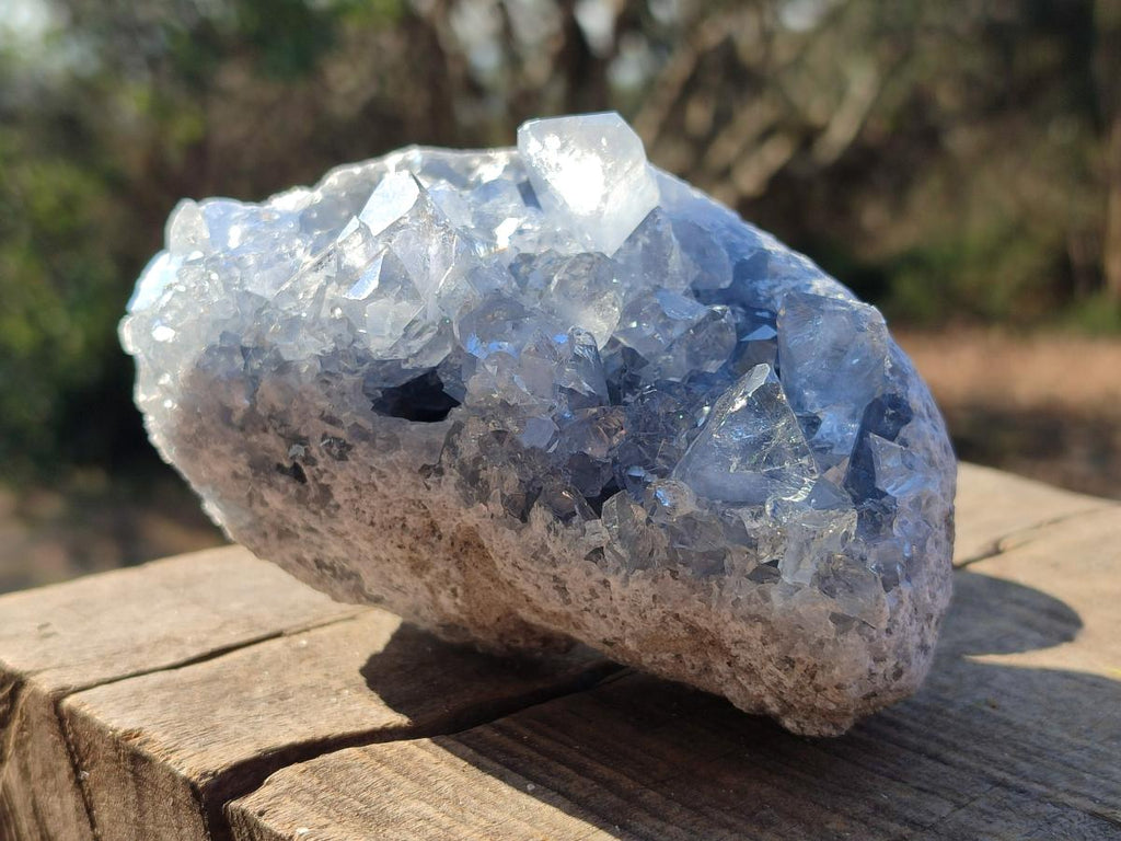Natural Blue Celestite Specimens x 3 From Sakoany, Madagascar - Toprock Gemstones and Minerals 