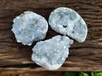 Natural Blue Celestite Specimens x 3 From Sakoany, Madagascar - Toprock Gemstones and Minerals 