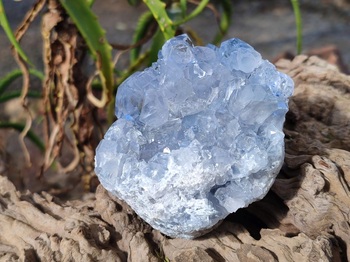 Natural Blue Celestite Specimens x 3 From Sakoany, Madagascar - Toprock Gemstones and Minerals 