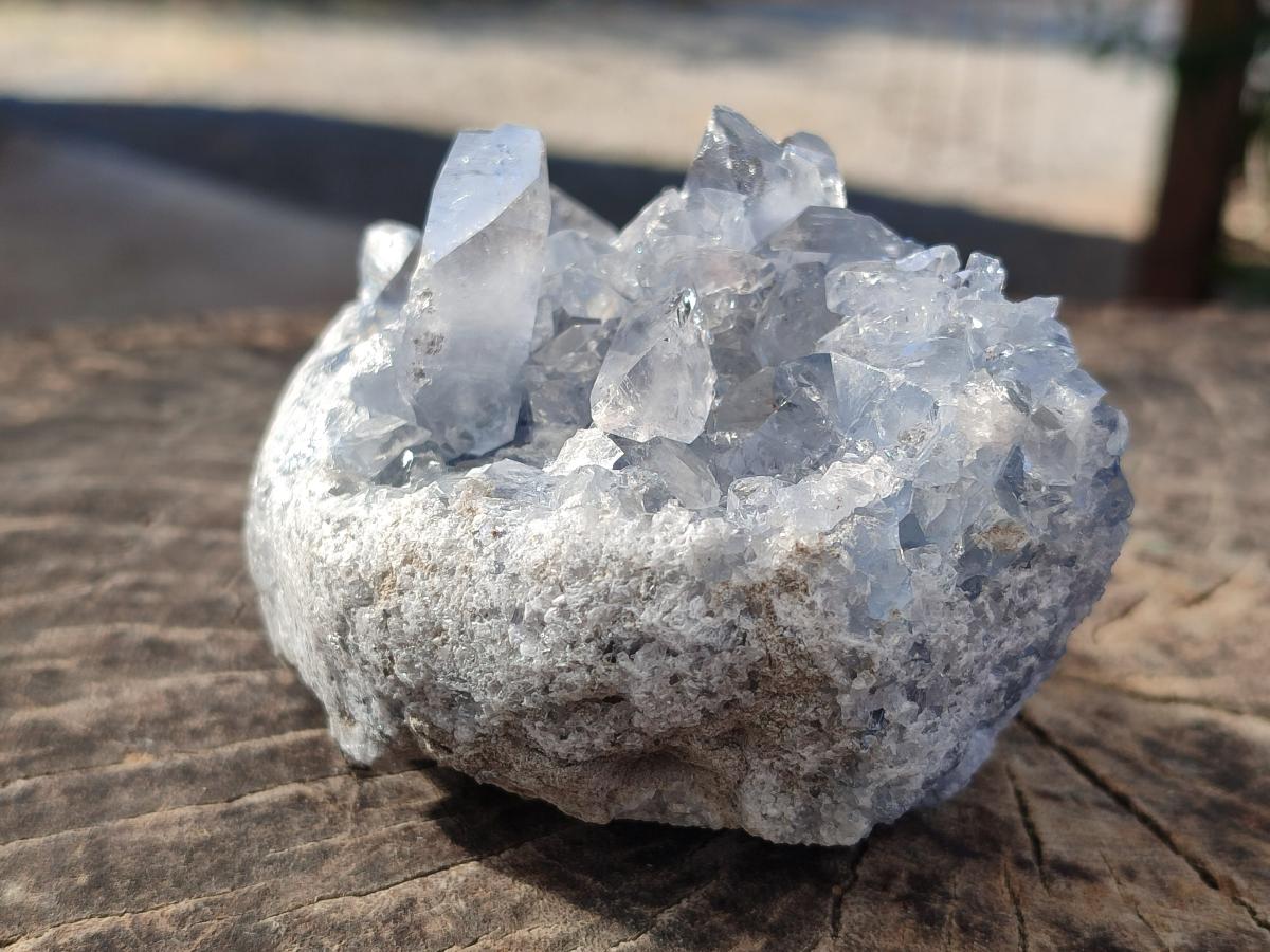 Natural Blue Celestite Specimens x 3 From Sakoany, Madagascar - Toprock Gemstones and Minerals 