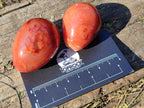 Polished Carnelian Agate Gemstone Eggs x 12 From Madagascar - Toprock Gemstones and Minerals 
