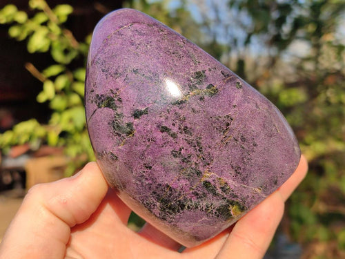 Polished Stichtite Standing Display Pieces x 2 From Barberton, South Africa - Toprock Gemstones and Minerals 