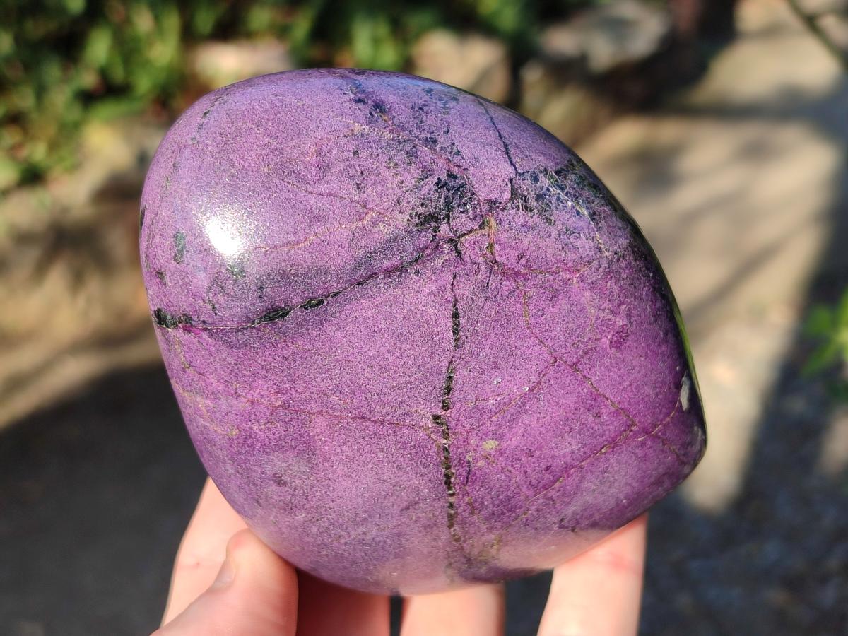 Polished Stichtite Standing Display Pieces x 2 From Barberton, South Africa - Toprock Gemstones and Minerals 
