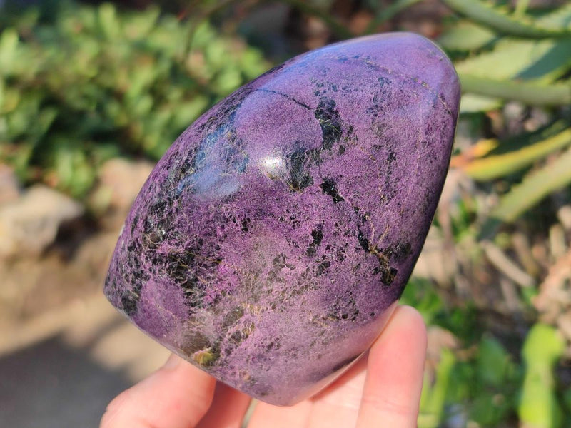 Polished Stichtite Standing Display Pieces x 2 From Barberton, South Africa - Toprock Gemstones and Minerals 