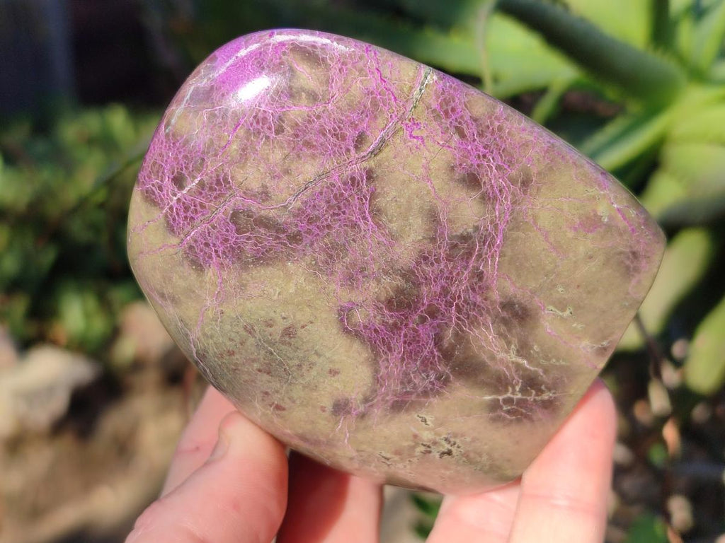 Polished Stichtite Standing Display Pieces x 2 From Barberton, South Africa - Toprock Gemstones and Minerals 