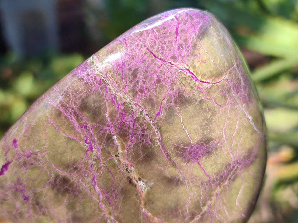 Polished Stichtite Standing Display Pieces x 2 From Barberton, South Africa - Toprock Gemstones and Minerals 