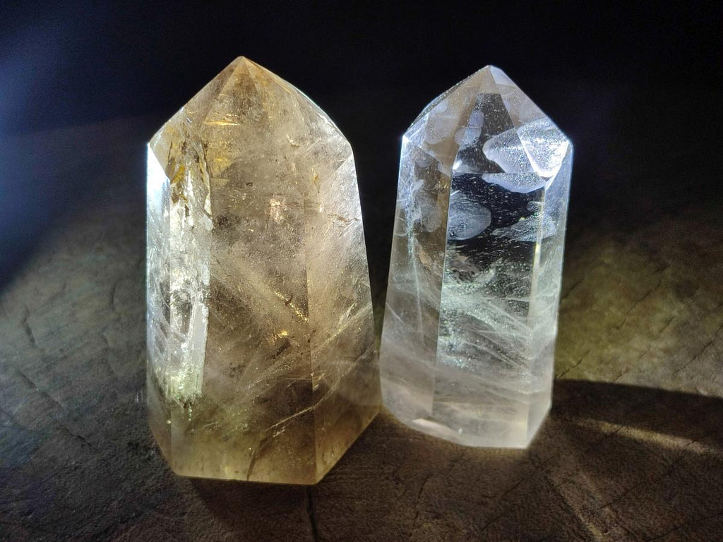 Polished Smokey Quartz Crystals x 6 From Madagascar - Toprock Gemstones and Minerals 