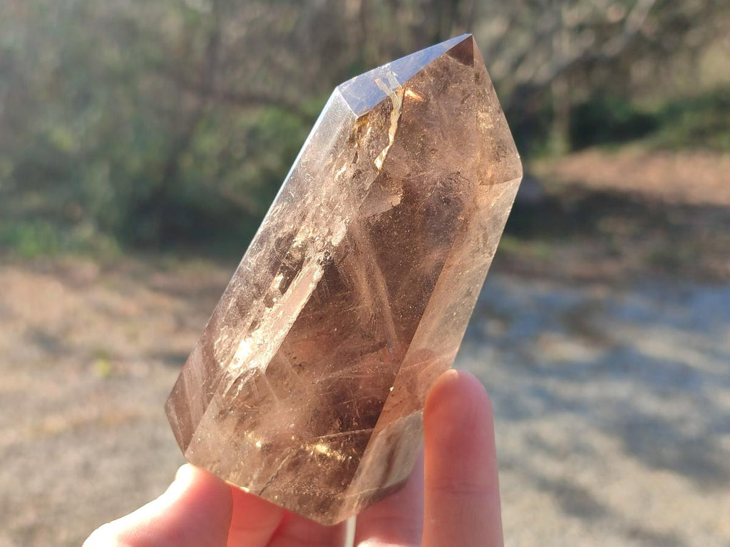 Polished Smokey Quartz Crystals x 6 From Madagascar - Toprock Gemstones and Minerals 