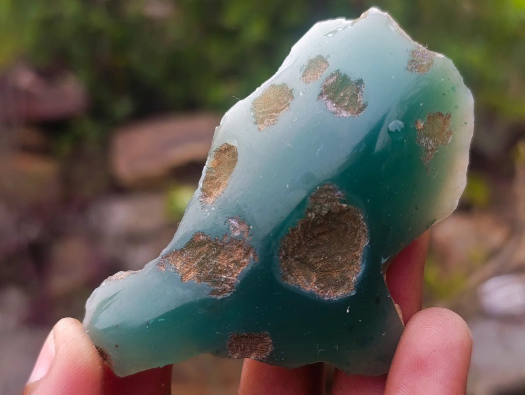 Polished on One Side Mtorolite Chrysoprase Slices x 35 From Mutorashanga, Zimbabwe - Toprock Gemstones and Minerals 