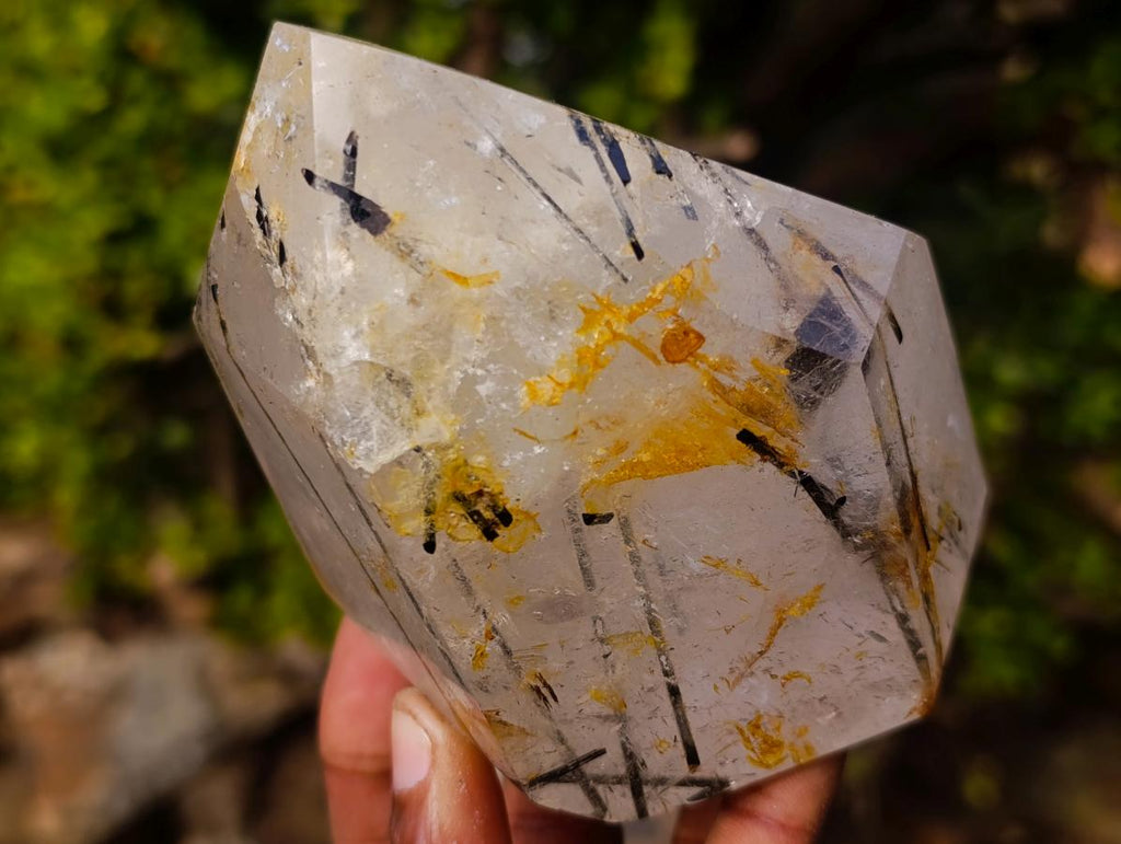 Polished Quartz Crystals with Inclusions x 2 From Madagascar - Toprock Gemstones and Minerals 