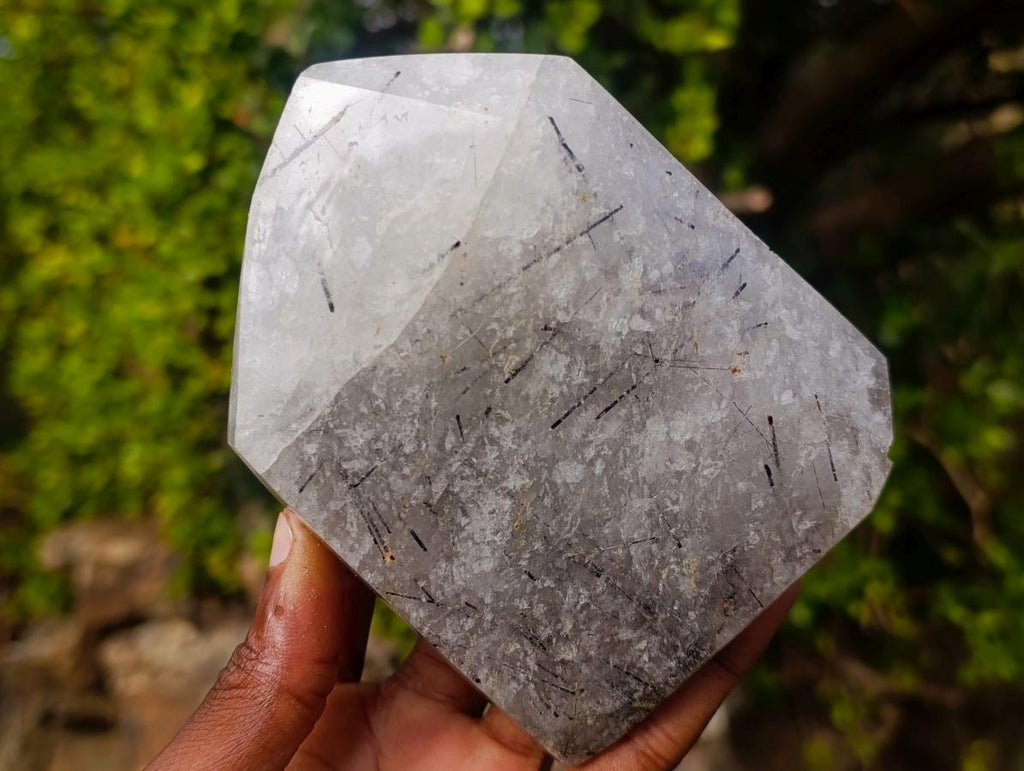 Polished Quartz Crystals with Inclusions x 2 From Madagascar - Toprock Gemstones and Minerals 
