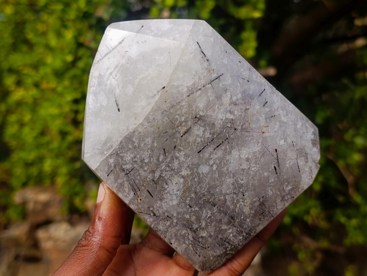 Polished Quartz Crystals with Inclusions x 2 From Madagascar - Toprock Gemstones and Minerals 