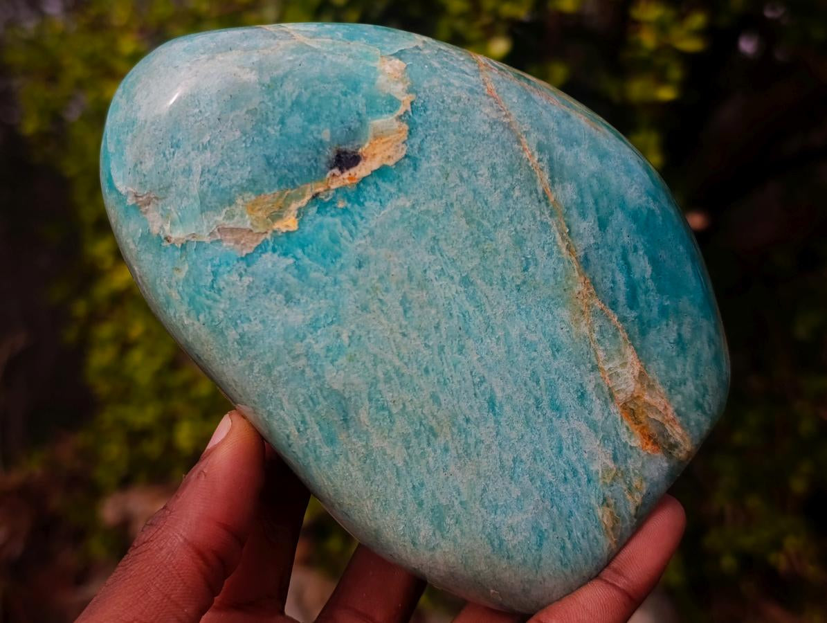 Polished Amazonite Standing Display Pieces x 3 From Madagascar - Toprock Gemstones and Minerals 