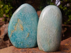 Polished Amazonite Standing Display Pieces x 3 From Madagascar - Toprock Gemstones and Minerals 
