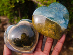 Polished Ocean Jasper Hearts x 6 From Northwest Coast, Madagascar - Toprock Gemstones and Minerals 
