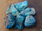 Natural Cobbed Shattuckite Specimens x 2,96 Kg Lot From Kaokoveld, Namibia - Toprock Gemstones and Minerals 