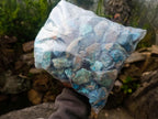Natural Cobbed Shattuckite Specimens x 2,96 Kg Lot From Kaokoveld, Namibia - Toprock Gemstones and Minerals 