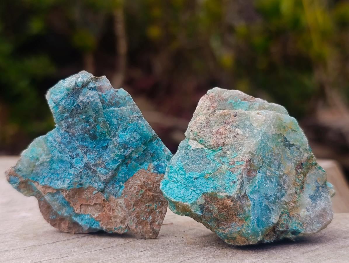 Natural Cobbed Shattuckite Specimens x 2,96 Kg Lot From Kaokoveld, Namibia - Toprock Gemstones and Minerals 