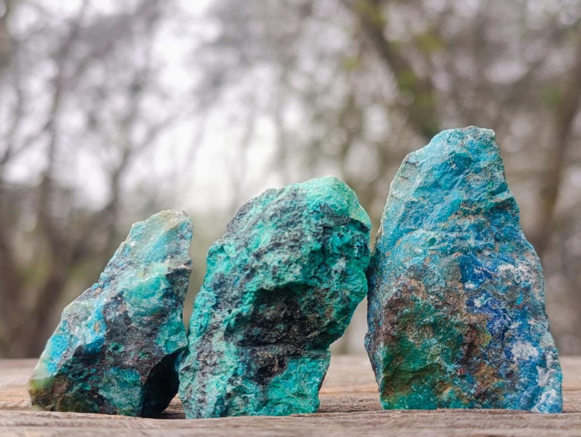 Natural Cobbed Shattuckite Specimens x 2,96 Kg Lot From Kaokoveld, Namibia - Toprock Gemstones and Minerals 