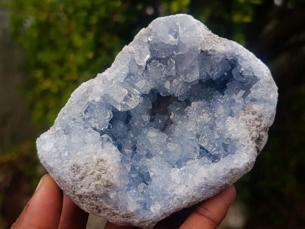 Natural Blue Celestite Specimens x 3 From Sakoany, Madagascar - Toprock Gemstones and Minerals 