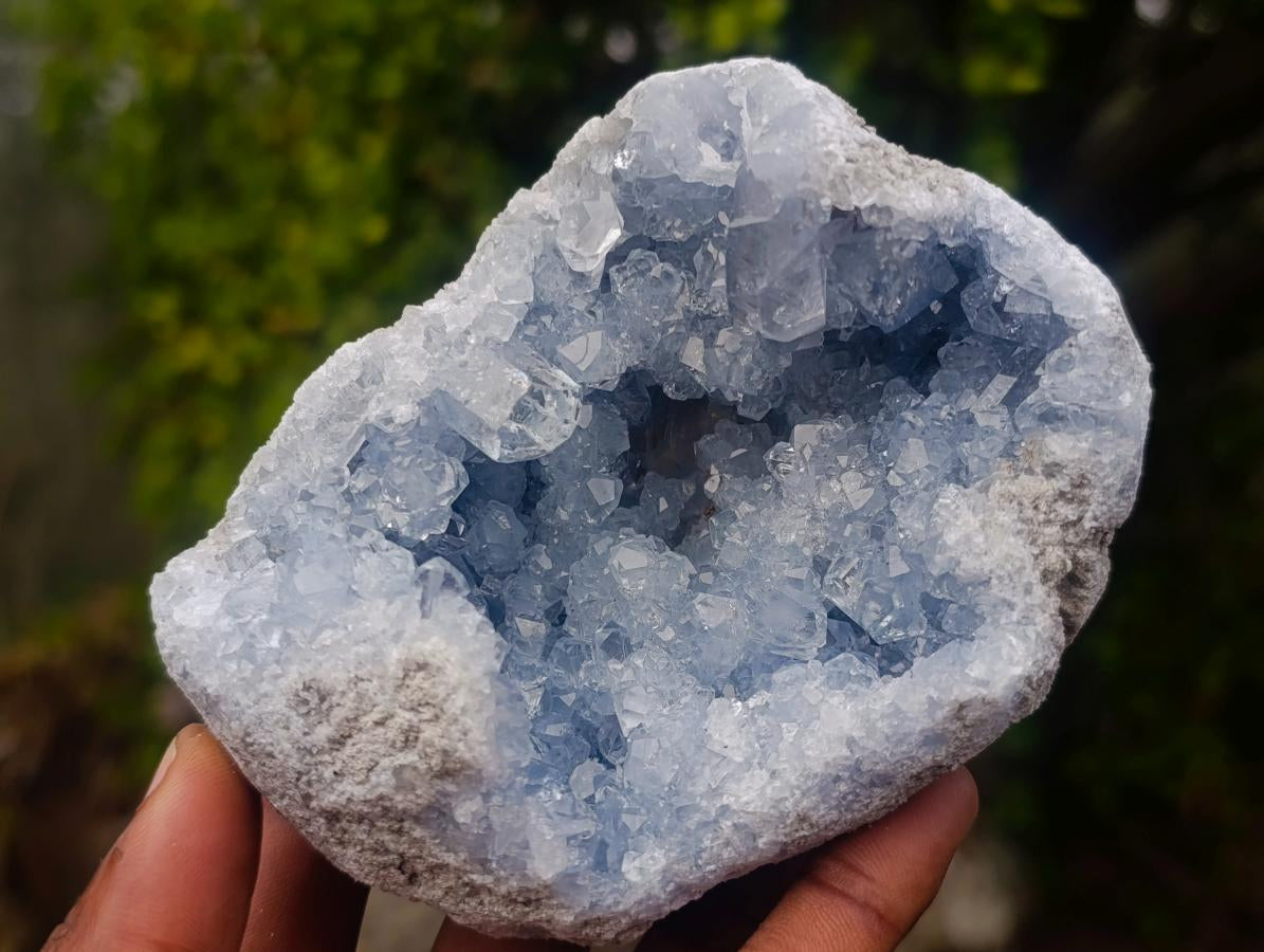 Natural Blue Celestite Specimens x 3 From Sakoany, Madagascar - Toprock Gemstones and Minerals 