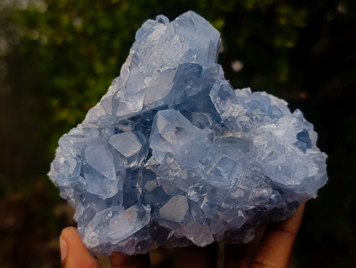 Natural Blue Celestite Specimens x 3 From Sakoany, Madagascar - Toprock Gemstones and Minerals 