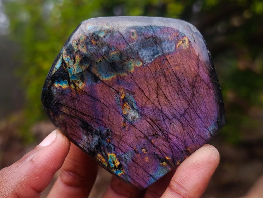 Polished Labradorite Standing Display Pieces x 6 From Madagascar - Toprock Gemstones and Minerals 