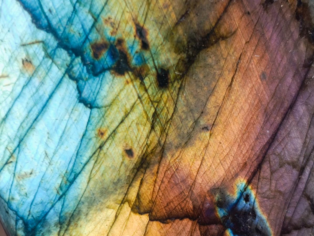 Polished Labradorite Standing Display Pieces x 6 From Madagascar - Toprock Gemstones and Minerals 