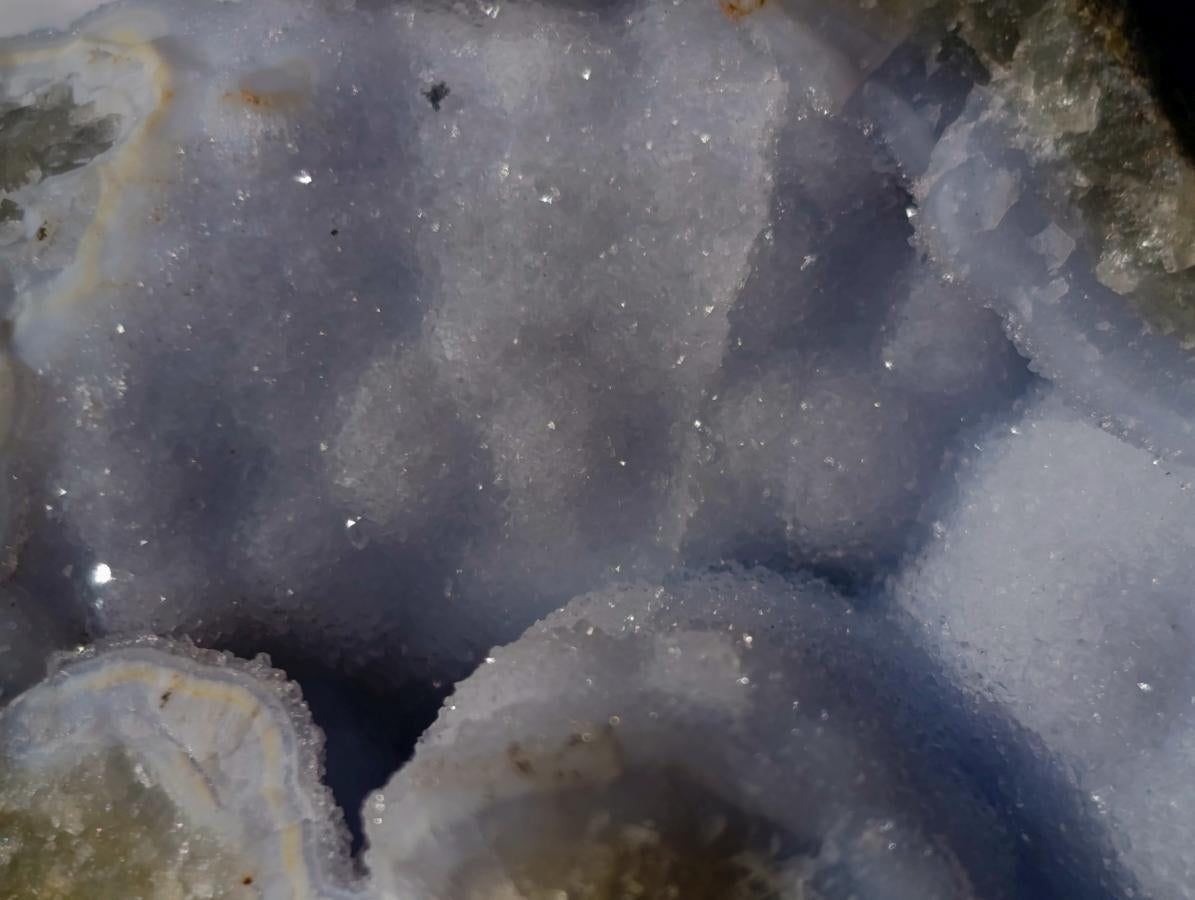 Natural Blue Lace Agate Geode Specimens x 12 From Nsanje, Malawi - Toprock Gemstones and Minerals 
