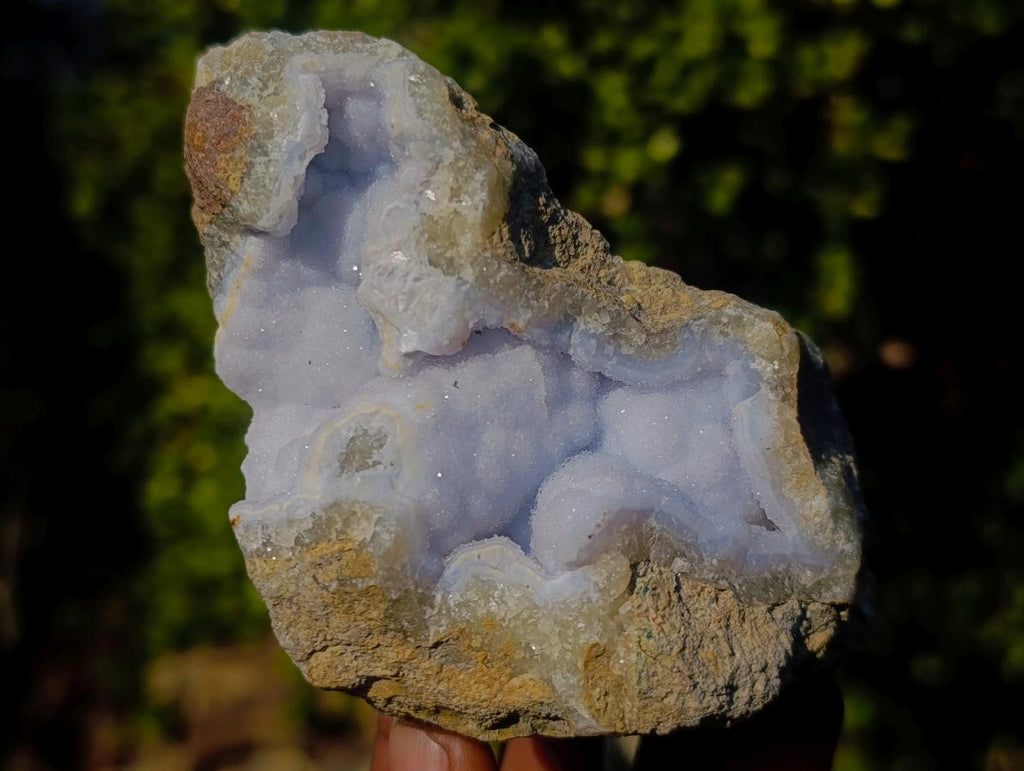 Natural Blue Lace Agate Geode Specimens x 12 From Nsanje, Malawi - Toprock Gemstones and Minerals 