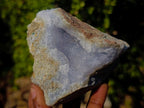 Natural Blue Lace Agate Geode Specimens x 12 From Nsanje, Malawi - Toprock Gemstones and Minerals 