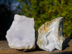 Natural Blue Lace Agate Geode Specimens x 12 From Nsanje, Malawi - Toprock Gemstones and Minerals 