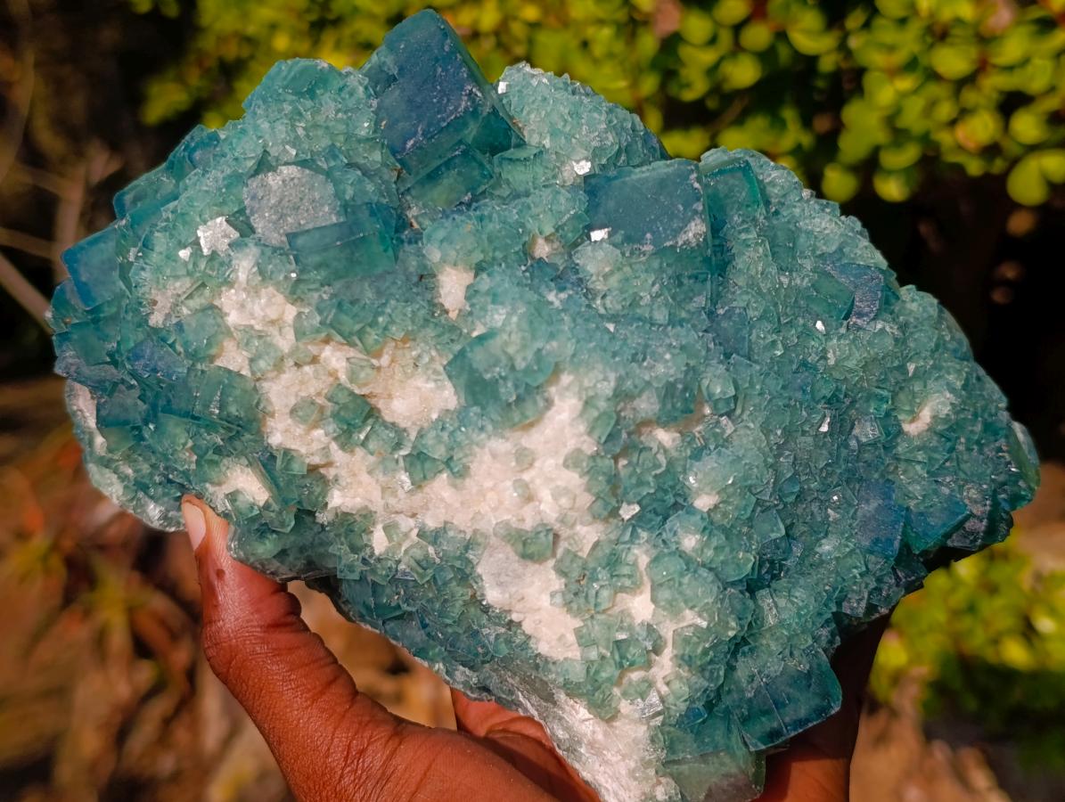 Natural Large Green Cubic Fluorite Specimen x 1 From Mandrosonoro, Madagascar - Toprock Gemstones and Minerals 