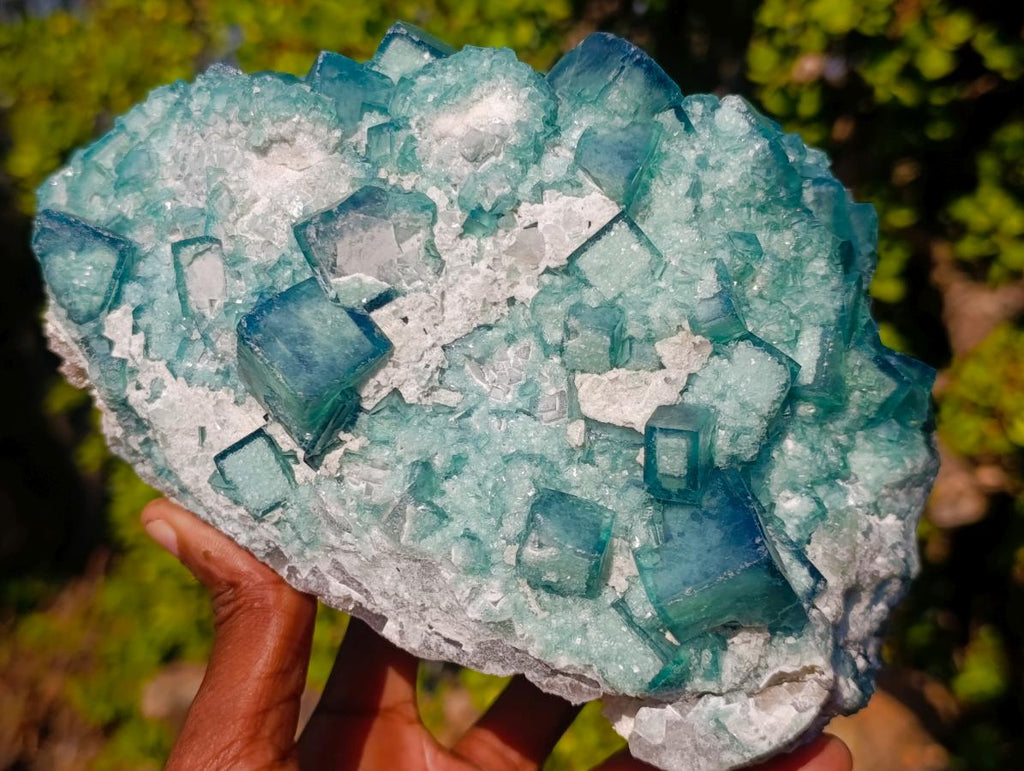 Natural Large Green Cubic Fluorite Specimen x 1 From Mandrosonoro, Madagascar - Toprock Gemstones and Minerals 