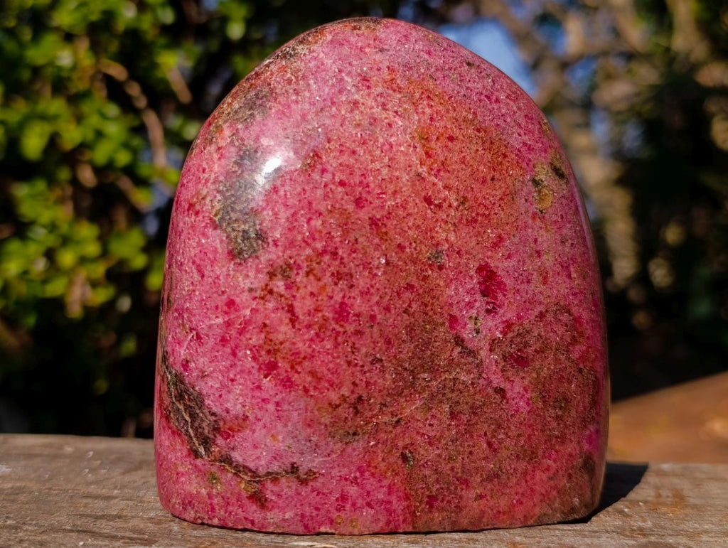 Polished Large Rhodonite Standing Display Piece x 1 From Rhusinga, Zimbabwe - Toprock Gemstones and Minerals 