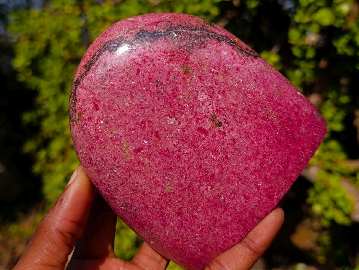 Polished Large Rhodonite Standing Display Piece x 1 From Rhusinga, Zimbabwe - Toprock Gemstones and Minerals 