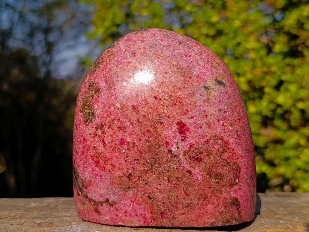 Polished Large Rhodonite Standing Display Piece x 1 From Rhusinga, Zimbabwe - Toprock Gemstones and Minerals 